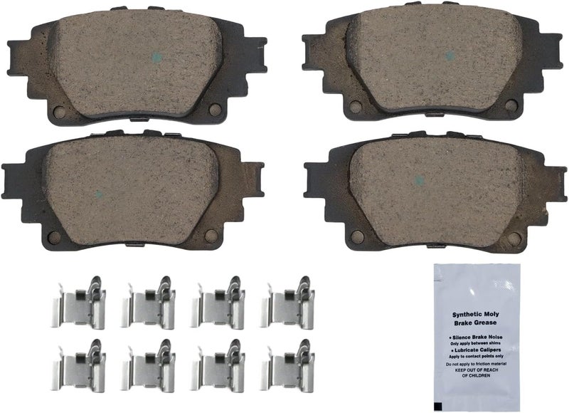 HUSCH D2183 Rear Ceramic Brake Pads Kit Fit For Lexus IS300 2021-2022, For RC300 2021-2022, For RC350 2021-2022, For Toyota Corolla 2019-2022, For Highlander 2020-2022, For Sienna 2021-2022 - Image 2